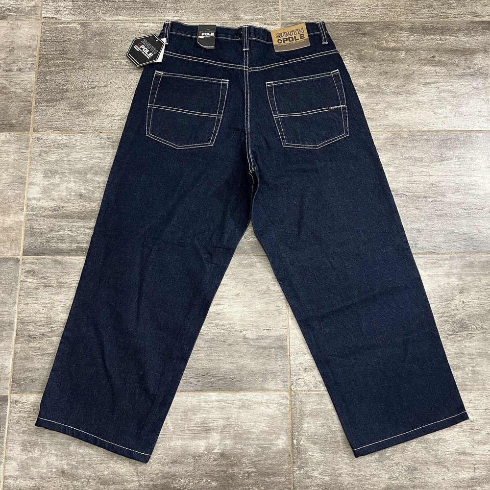 NEW VTG SOUTHPOLE Jeans Men’s 34 Actual: 32x28 Hip Hop Skater Baggy Y2K 90s